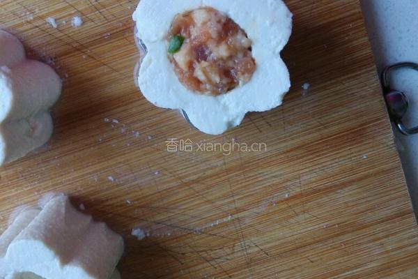 蒸豆腐酿肉的做法图解12