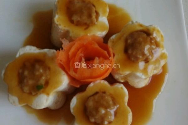 蒸豆腐酿肉的做法图解18