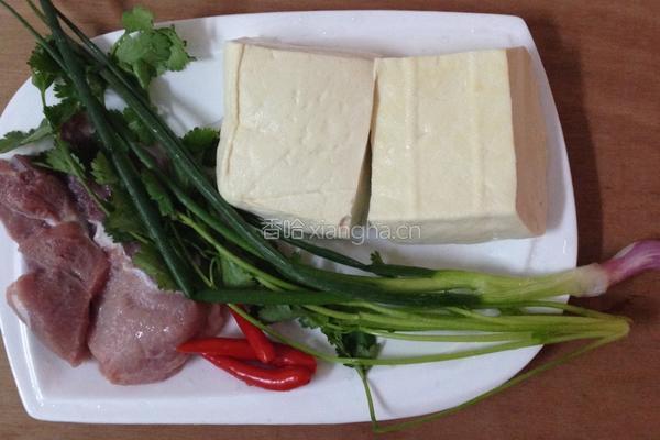 肉末豆腐的做法图解1
