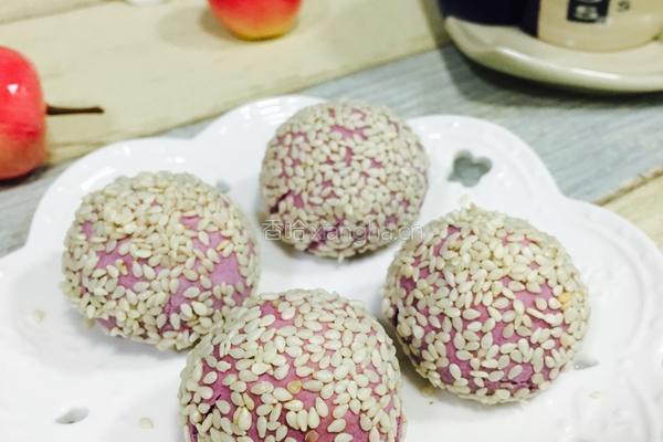 紫薯肉松球的做法图解16