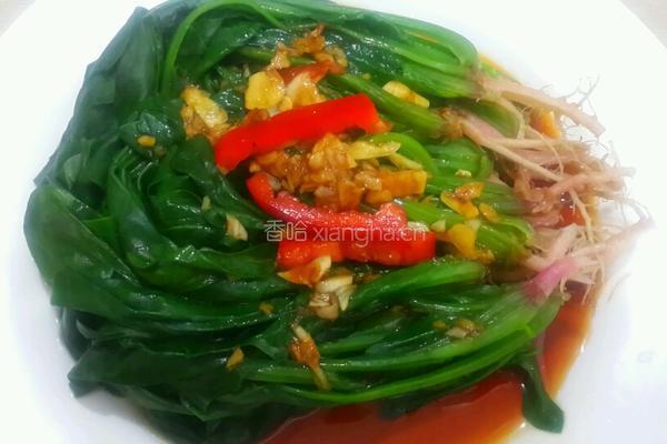白灼菠菜的做法图解6