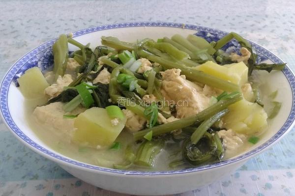 雪里蕻炖豆腐的做法图解5