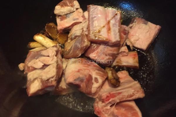 排骨炖豆角的做法图解4