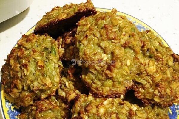 香蕉牛油果燕麦饼干的做法图解4