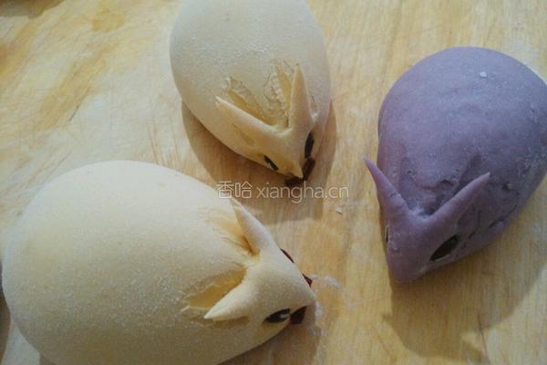 小兔子豆沙包的做法图解9