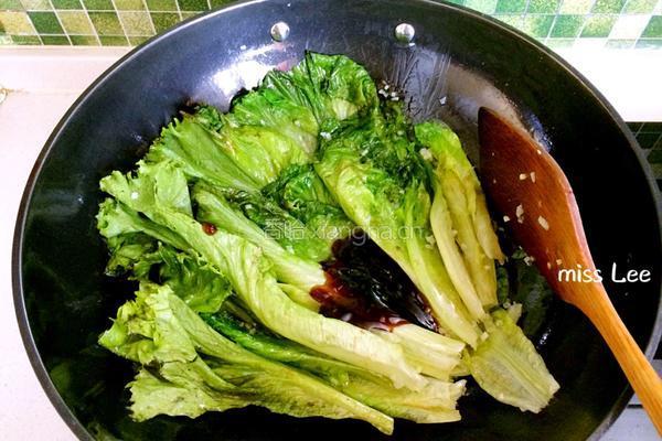 蚝油生菜的做法图解5