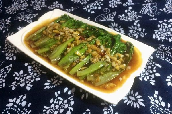 浇汁蚝油生菜的做法图解9
