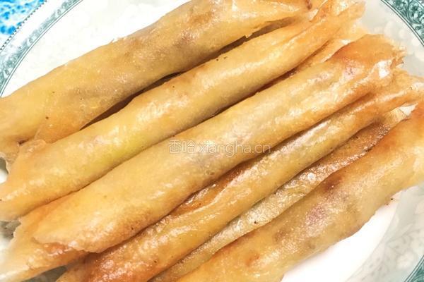 葱香肉丝春卷的做法图解18