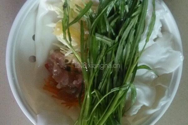 电饭锅蒸辣椒肠粉的做法图解9