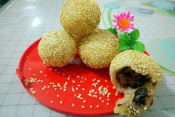 豆沙麻球的做法图解13