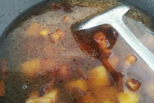 红烧肉炖土豆的做法图解7