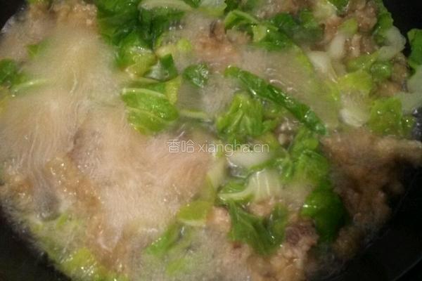 肉丸青菜汤的做法图解7