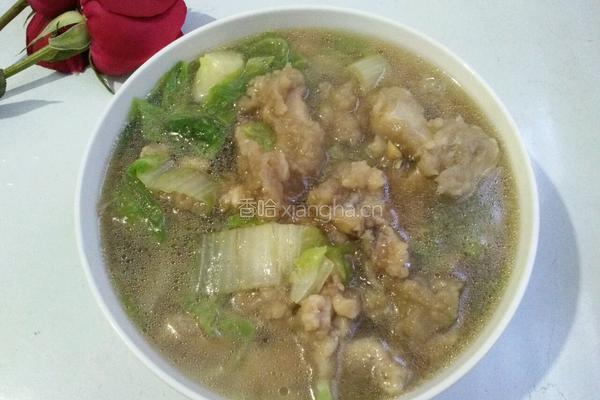 肉丸青菜汤的做法图解8