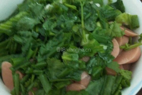 老干妈橄榄菜拌面的做法图解2