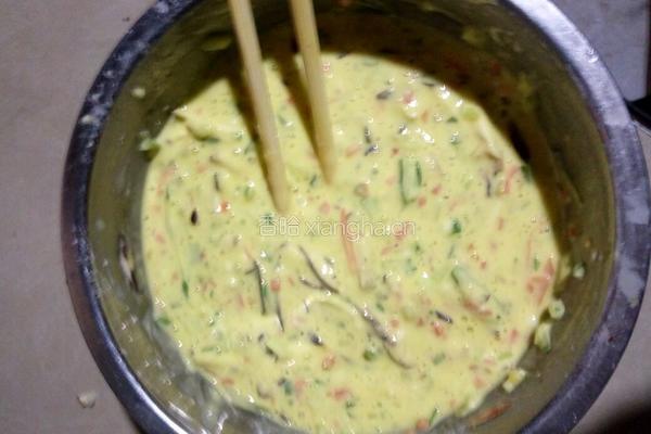 蔬菜鸡蛋饼的做法图解2