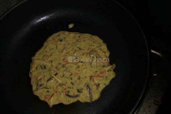 蔬菜鸡蛋饼的做法图解3