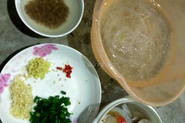 蒸粉丝扇贝的做法图解2