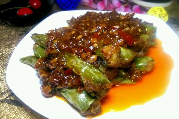 杭椒酿肉的做法图解10