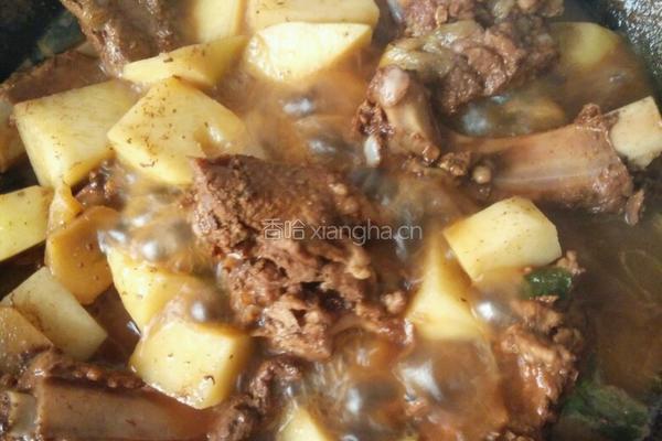 土豆烧排骨的做法图解5