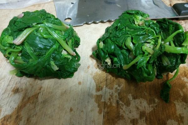 冰花菠菜鸡蛋煎饺的做法图解8
