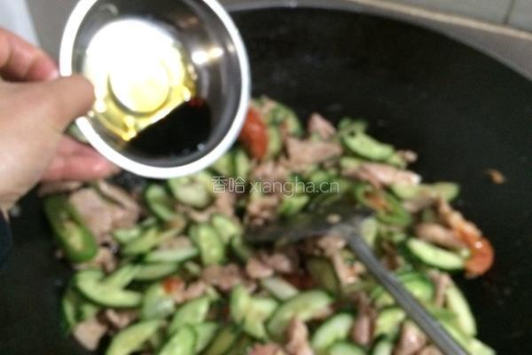 青瓜炒猪肉的做法图解8
