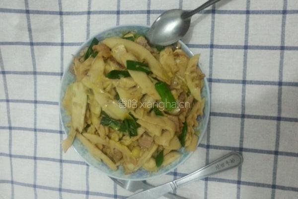 咸肉炒竹笋的做法图解10