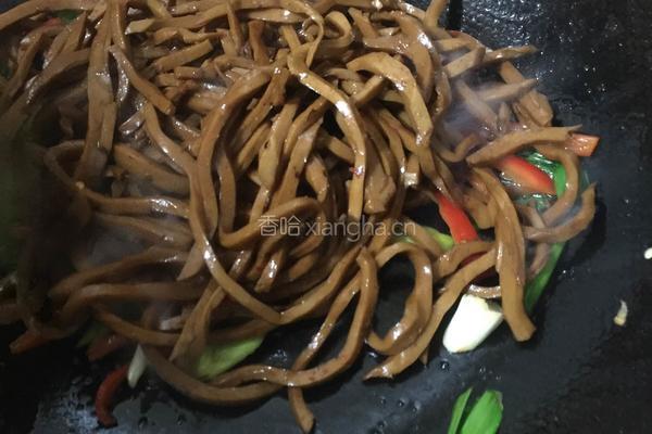 炒油腐丝的做法图解4