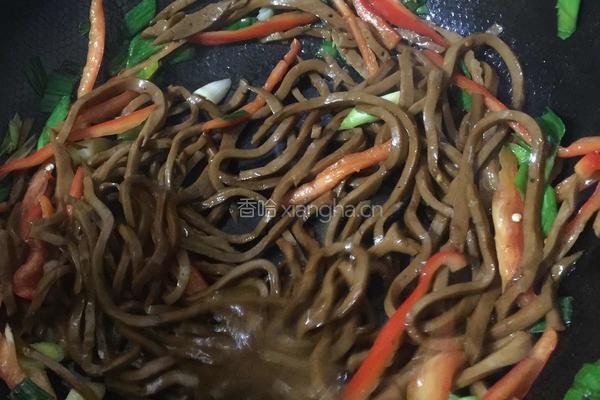 炒油腐丝的做法图解5