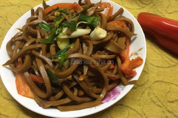 炒油腐丝的做法图解6