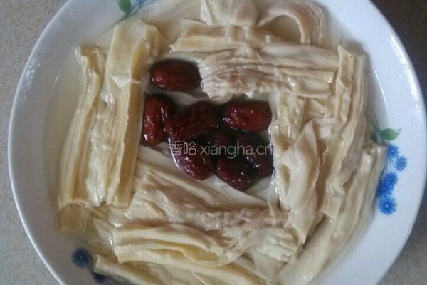 腐竹红枣甜汤
