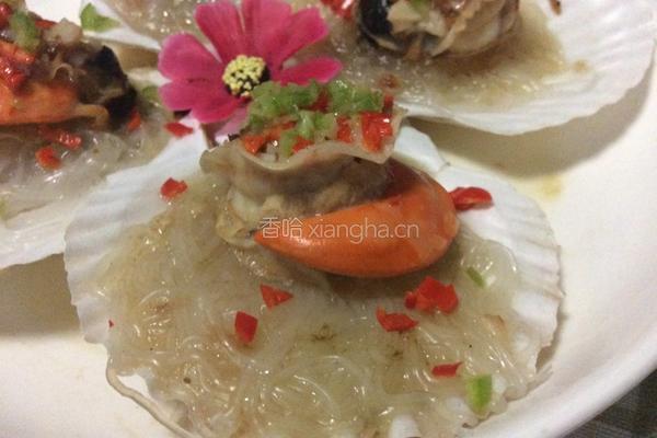蒜蓉粉丝蒸扇贝的做法图解12