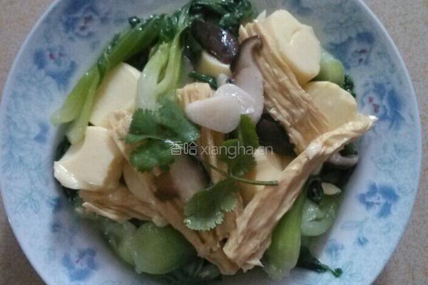 日式豆腐炒青菜