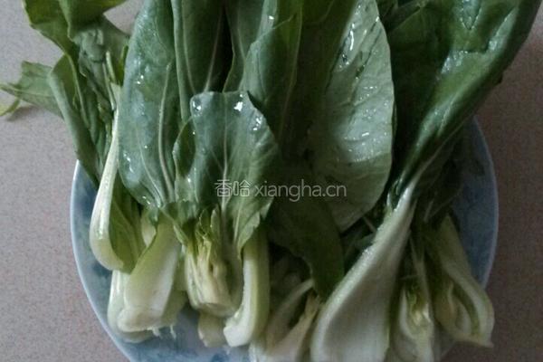 蒜香青菜的做法图解2