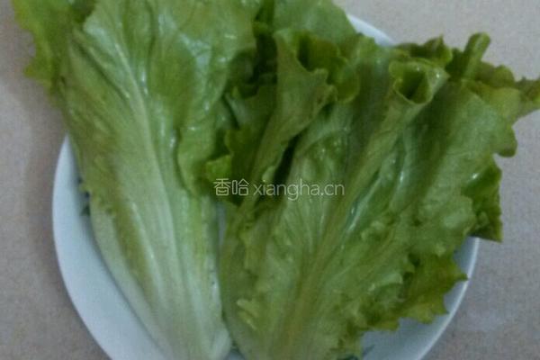 生菜肉末汤的做法图解1