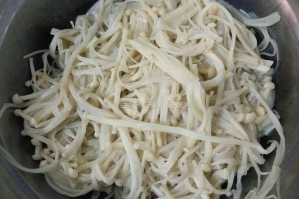 拌金针菇的做法图解2
