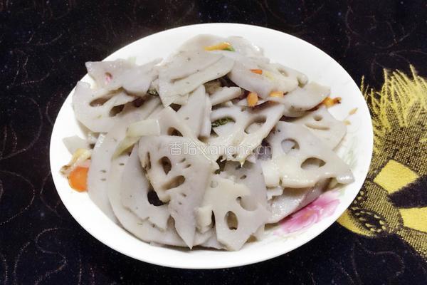 炒藕片的做法图解7