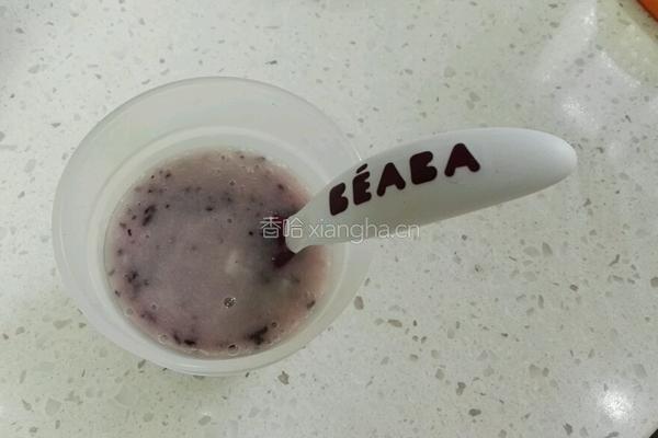 蓝莓山药小米玉米米粉辅食的做法图解4