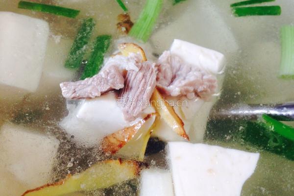 豆腐肉汤的做法图解3