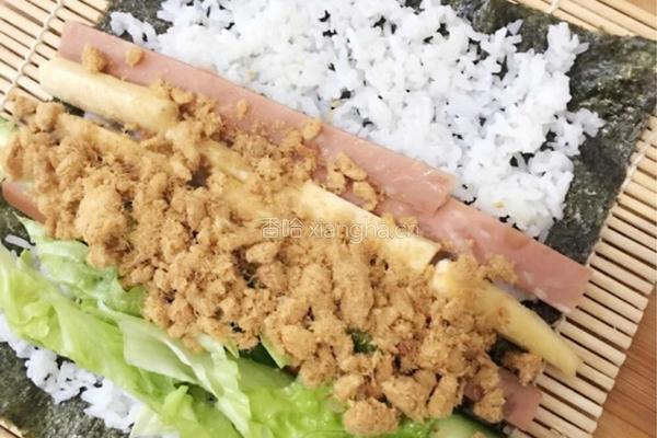 减肥餐：自定义寿司+芒果+苹果牛奶一杯的做法图解2
