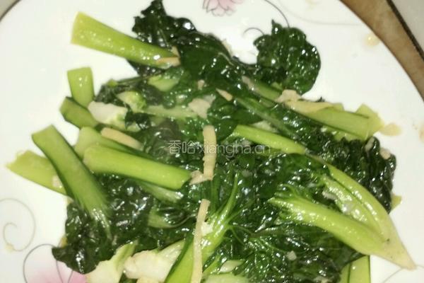 蒜茸炒塔菜