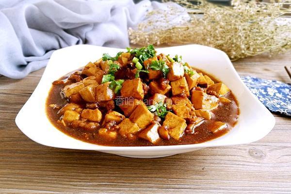 香菇肉沫烧豆腐的做法图解16