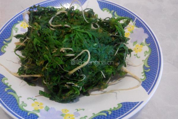 清炒荠菜的做法图解4