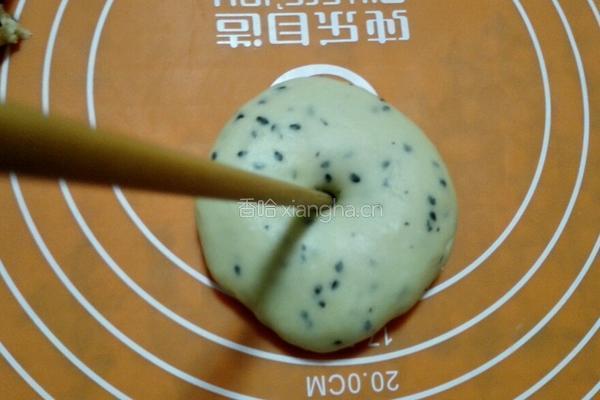 黑芝麻贝果的做法图解4