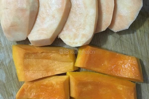 南瓜红薯泥的做法图解3