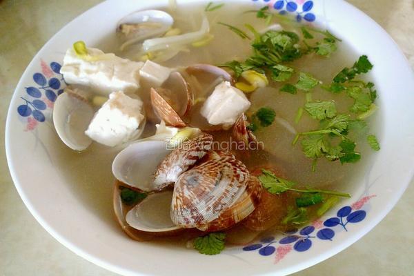 花贝豆腐汤的做法图解7