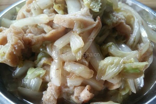 鱼腐白菜的做法图解5