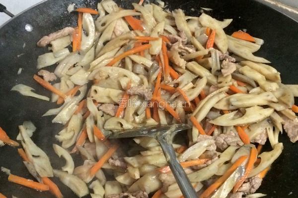 肉炒莲藕萝卜丝的做法图解6