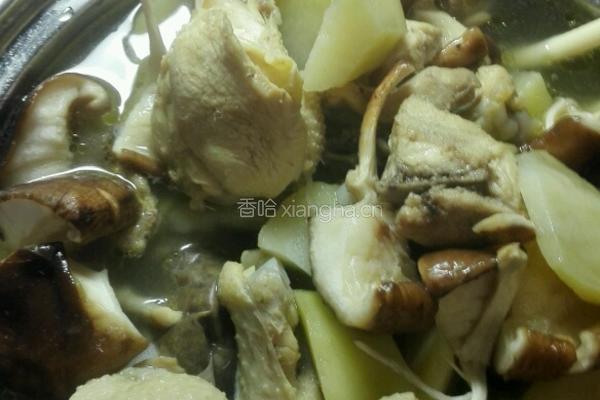 土豆香菇鸡汤