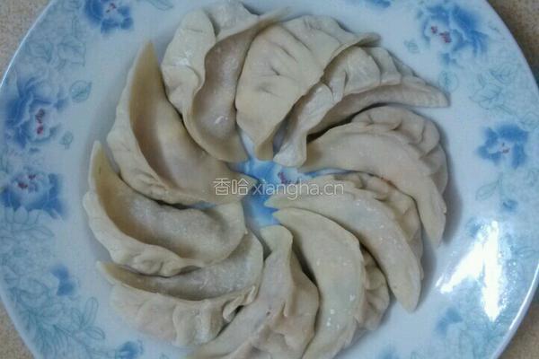 西洋菜饺子汤的做法图解3