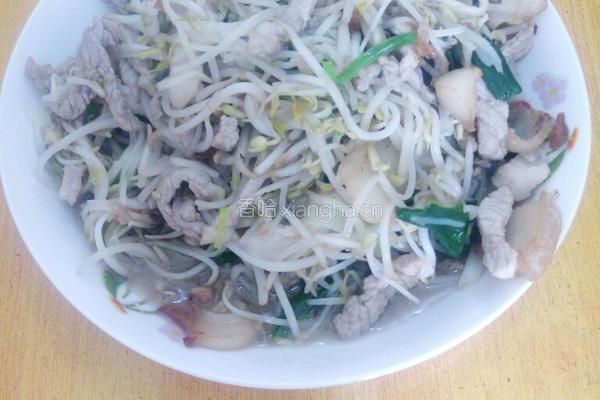 肉丝绿豆芽的做法图解6